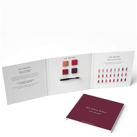 burberry lip velvet sampling card|burberry lip velvet review.